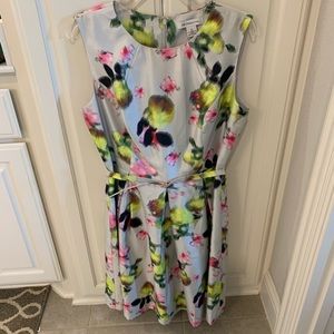 Silver floral dress